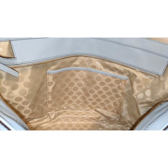 Kate Spade Cedar Street Harmony Tote Saffiano Leather Shoulder Bag Lt Blue EUC - Picture 10 of 12